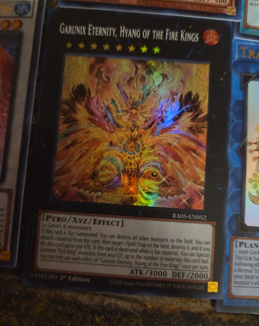 2023 Yu-Gi-Oh! RA05-EN052 Garunix Eternity, Hyang of the Fire Kings — front