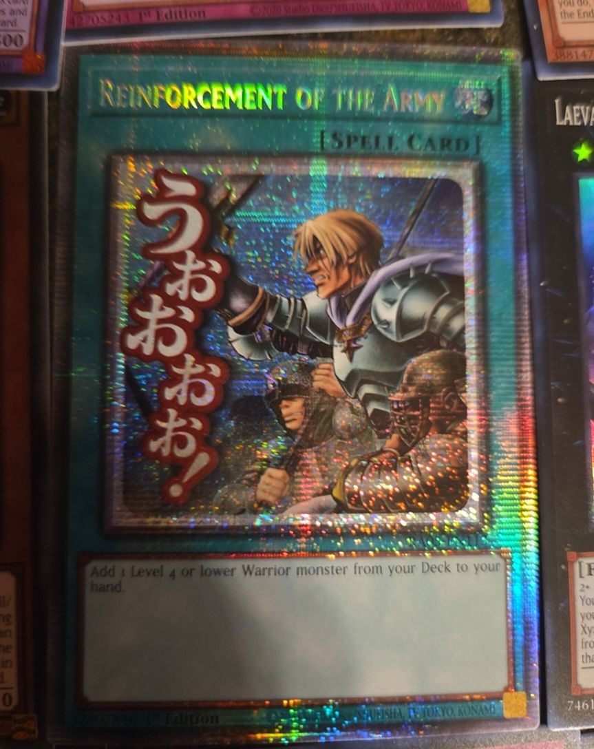 2020 Yu-Gi-Oh! RA05-EN113 Reinforcement of the Army — front