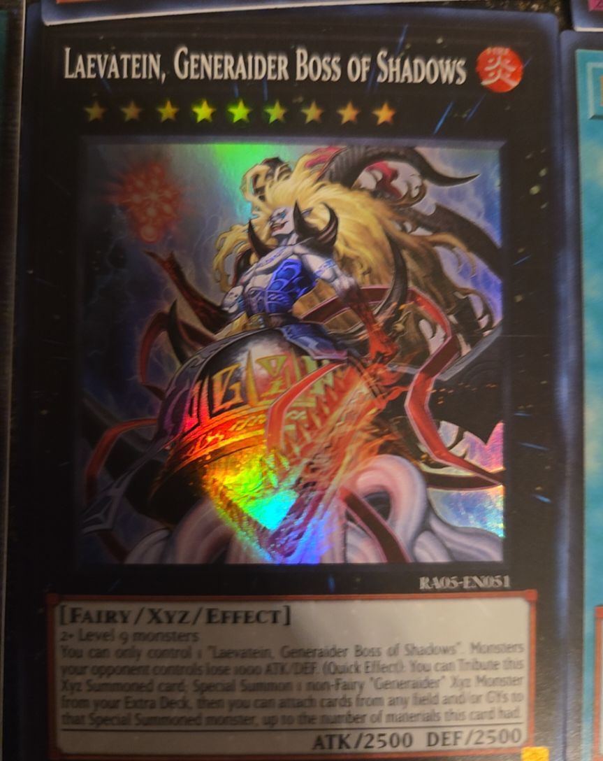 Yu-Gi-Oh! RA05-EN051 Laevatein, Generaider Boss of Shadows — front