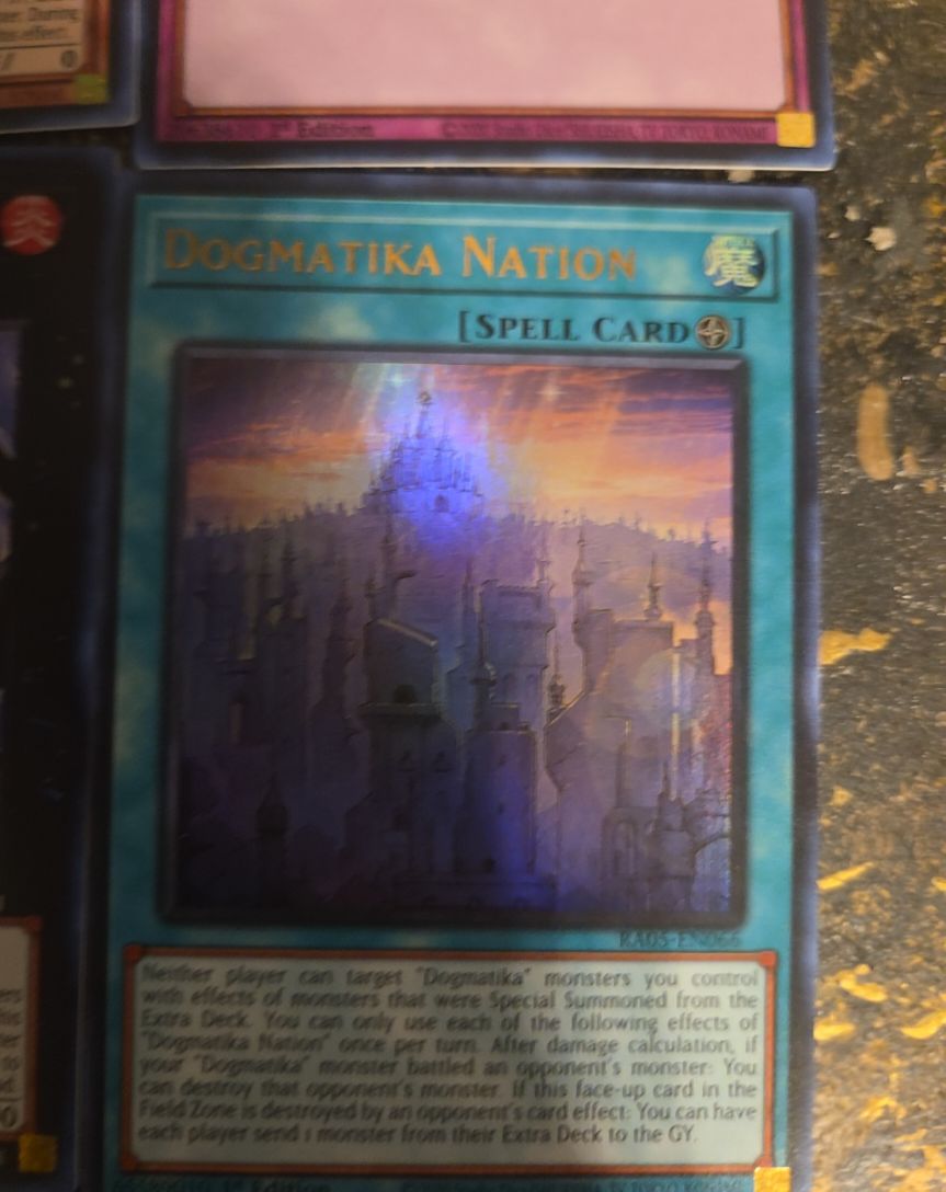 2020 Yu-Gi-Oh! RA05-EN066 Dogmatika Nation — front