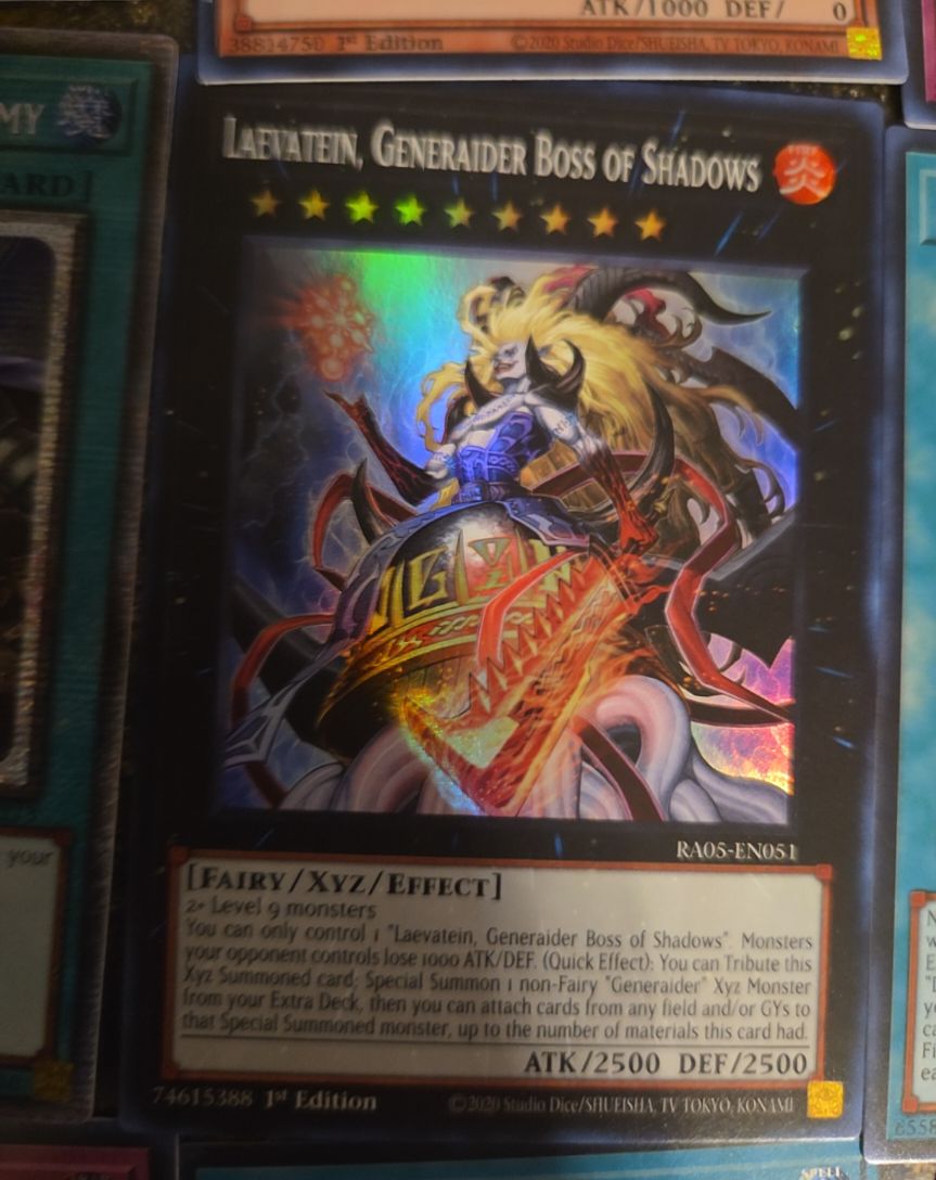 2020 Yu-Gi-Oh! RA05-EN051 Laevatein, Generaider Boss of Shadows — front