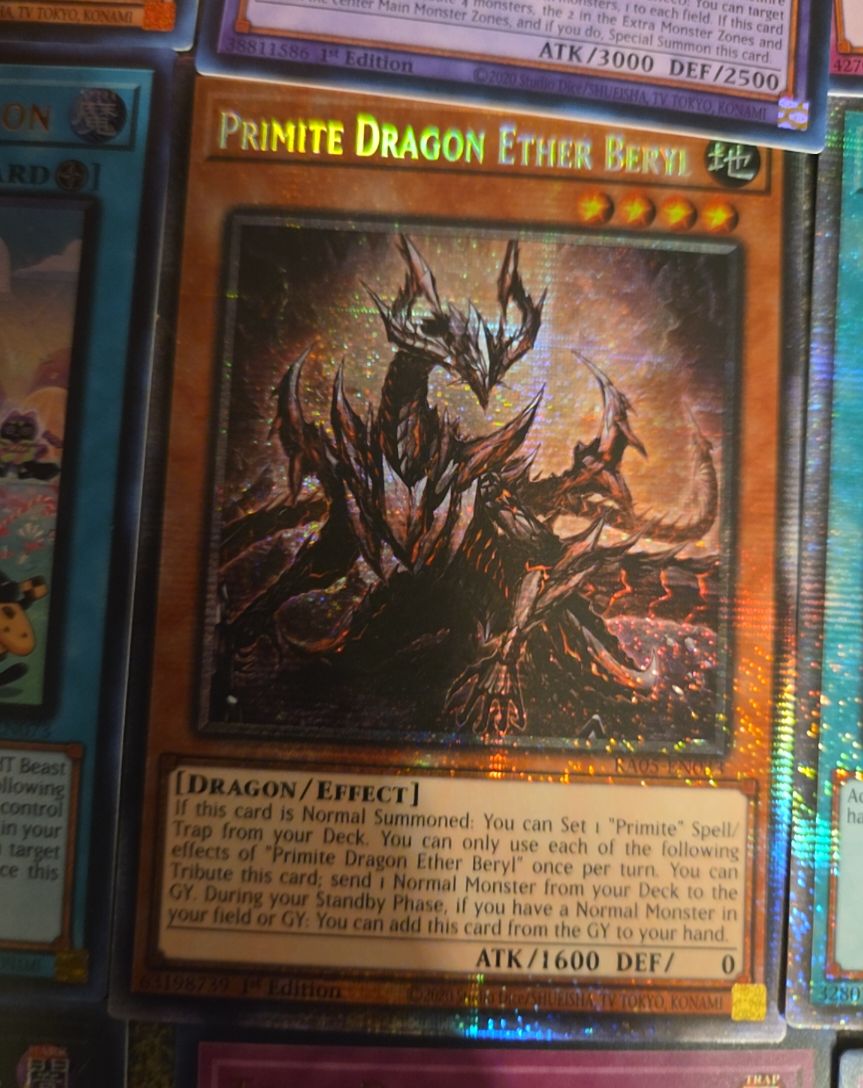 2020 Yu-Gi-Oh! RA05-EN033 Primite Dragon Ether Beryl — front