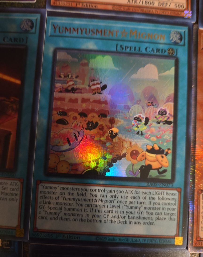 2020 Yu-Gi-Oh! RA05-EN073 Yummyusment Mignon — front