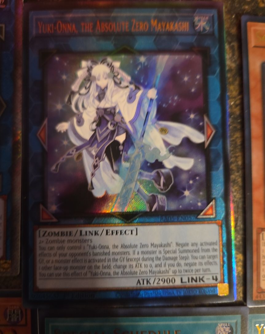 Yu-Gi-Oh! RA05-EN057 Yuki-Onna, the Absolute Zero Mayakashi — front
