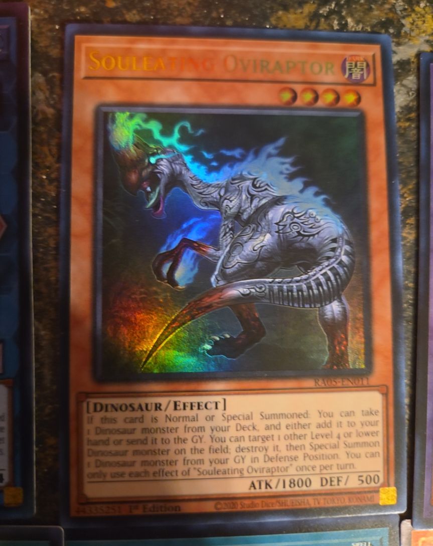 2020 Yu-Gi-Oh! RA05-EN011 Souleating Oviraptor — front