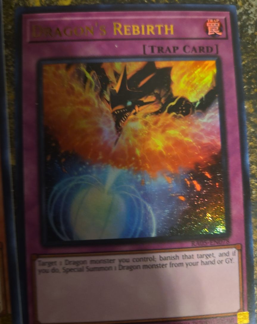 Yu-Gi-Oh! RA05-EN078 Dragon's Rebirth — front
