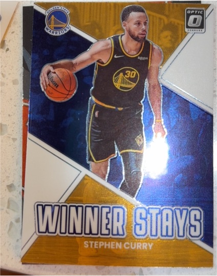 2022-23 Panini Donruss Optic #18 Stephen Curry Winner Stays — front