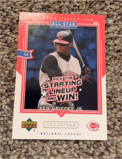 2004 Upper Deck Diamond Collection All-Star Lineup #AS-KG Ken Griffey Jr — front