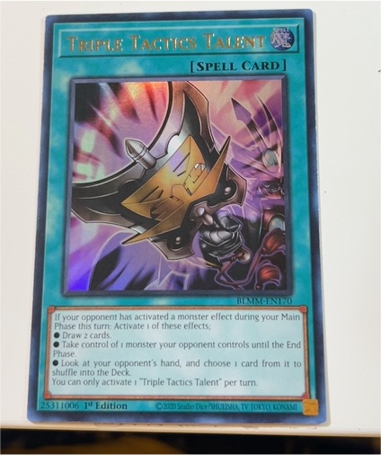 2020 Yu-Gi-Oh! BLMM-EN170 Triple Tactics Talent — front