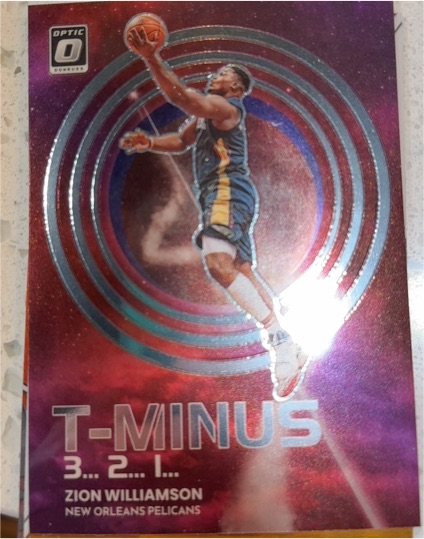 2022-23 Donruss Optic #14 Zion Williamson T-Minus 3...2...1... — front