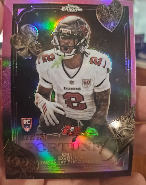 2025 Topps Chrome #F15-21 Emeka Egbuka — front