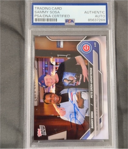 2025 Topps Now #324 Sammy Sosa / Pete Crow-Armstrong — front