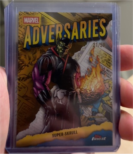 2026 Topps Finest Fantastic Four Adversaries #AD-16 Super-Skrull — front