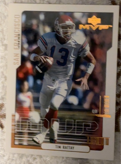 2000 Upper Deck MVP #198 Tim Rattay — front