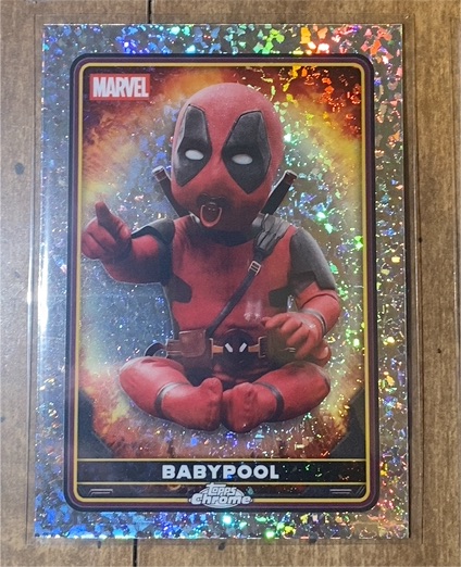 2025 Topps Chrome Deadpool #39 Babypool Mini Diamonds Refractor — front