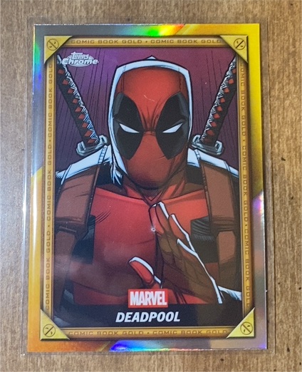 2025 Topps Chrome Deadpool Comic Book Gold #CB-3 Deadpool — front