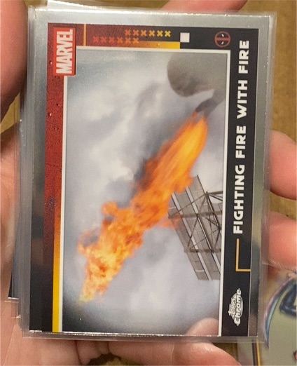 2025 Topps Chrome #69 Deadpool Fighting Fire With Fire — front