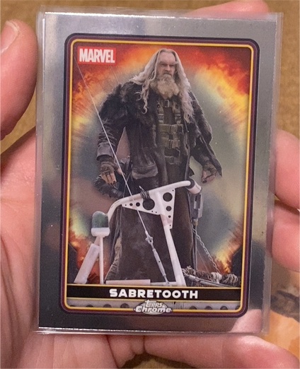 2025 Topps Chrome Deadpool #41 Sabretooth — front