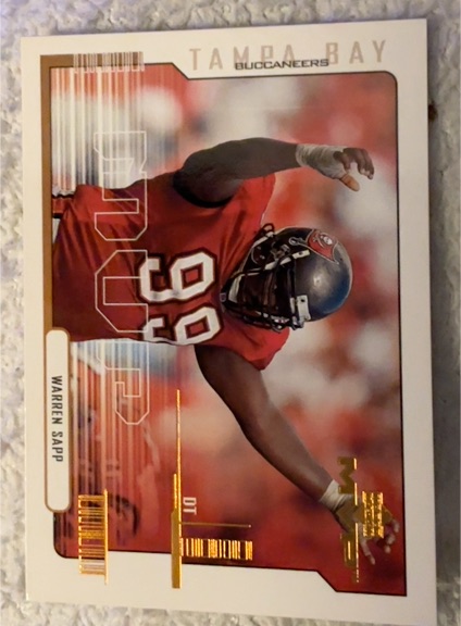 2000 Upper Deck MVP #168 Warren Sapp — front