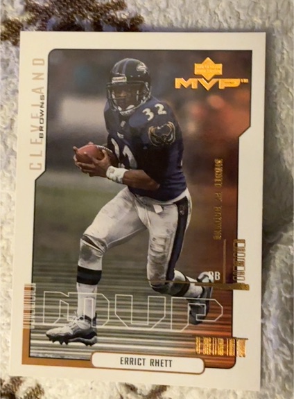 2000 Upper Deck MVP #42 Errict Rhett — front