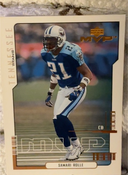 2000 Upper Deck MVP #180 Samari Rolle — front