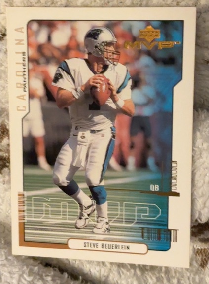 2000 Upper Deck MVP #25 Steve Beuerlein — front