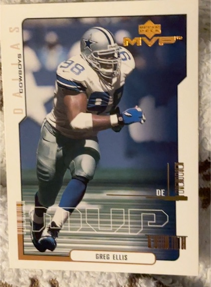 2000 Upper Deck MVP #49 Greg Ellis — front