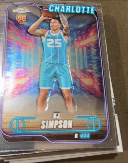 2024-25 Topps Chrome #102 KJ Simpson — front