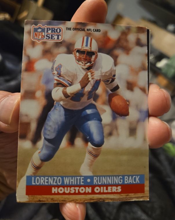 1991 Pro Set #170 Lorenzo White Houston Oilers — front