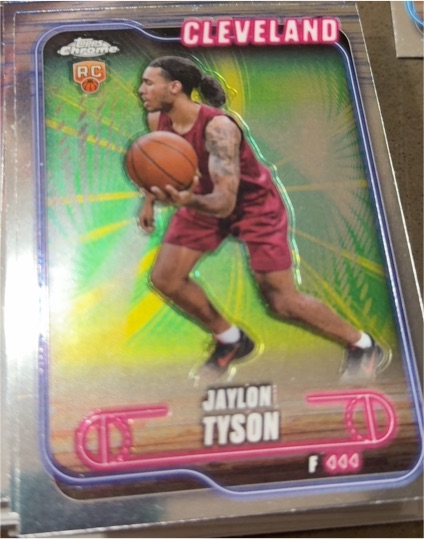 2024-25 Topps Chrome #168 Jaylon Tyson — front