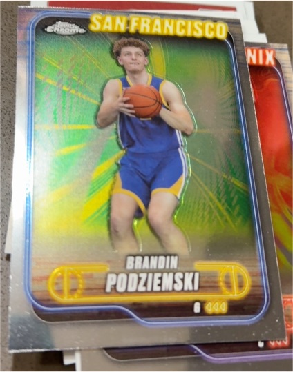 2024-25 Topps Chrome #7 Brandin Podziemski — front