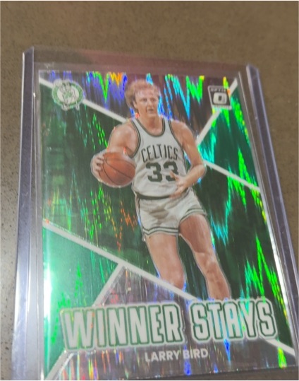 2022-23 Donruss Optic #15 Larry Bird Winner Stays — front