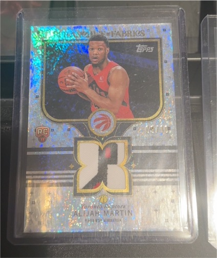 2025-26 Topps Flagship Basketball Franchise Fabrics #FF-AM Alijah Martin — front