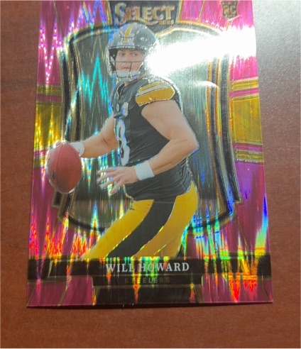 2025 Panini Select Premier Level Pink Shock Prizm #152 Will Howard — front
