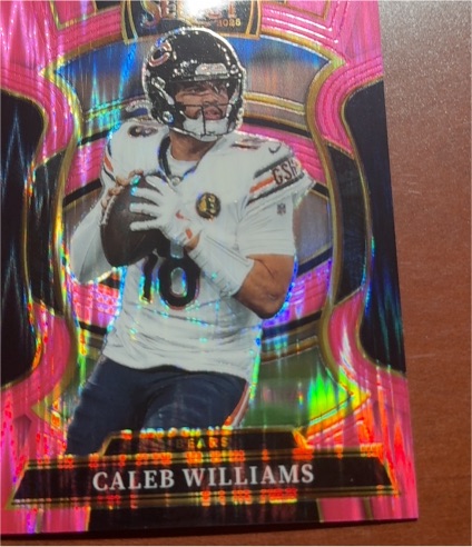 2025 Panini Select #73 Caleb Williams Pink Shock Prizm Concourse — front