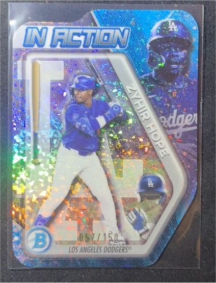 2025 Bowman Draft In Action Die-Cut Insert #BIA-11 Zyhir Hope — front