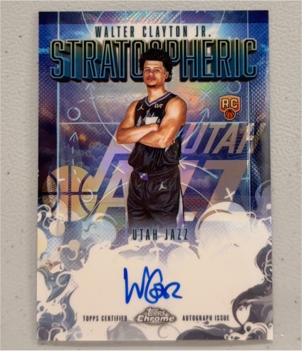 2025-26 Topps Chrome #SMR-WCJ Walter Clayton Jr. Stratospheric Signatures — front