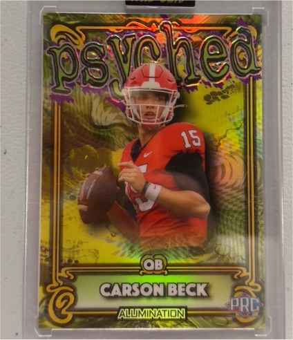 2023 Wild Card Alumination Psyched #AP-CB Carson Beck — front