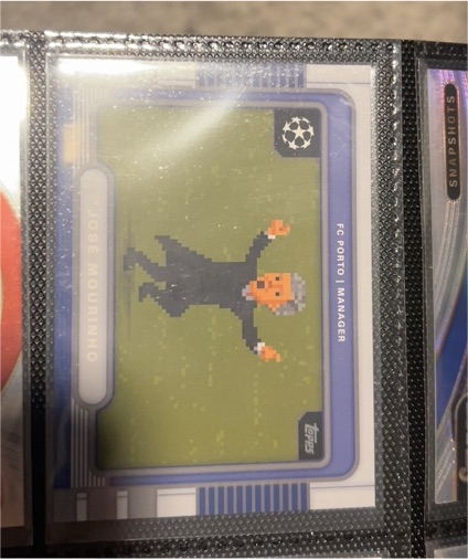 2025 Topps UEFA Club Competitions 8-Bit Shots #8B-14 Jose Mourinho — front