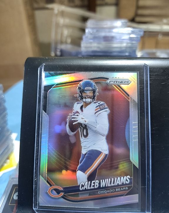 2025 Panini Prizm #124 Caleb Williams Silver Prizm Chicago Bears — front