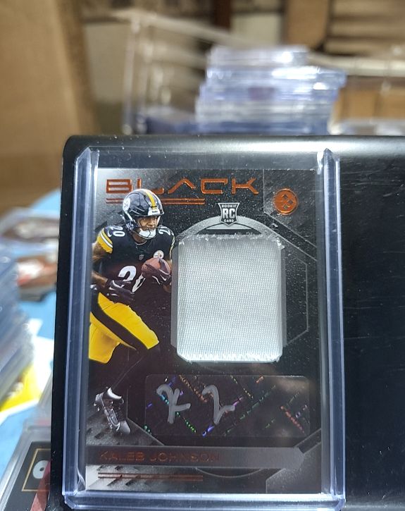 2025 Panini Black #RKPA-KJN Kaleb Johnson — front