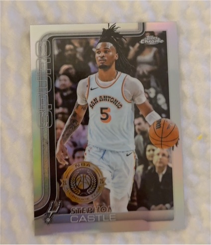 2025-26 Topps Chrome #228 Stephon Castle — front