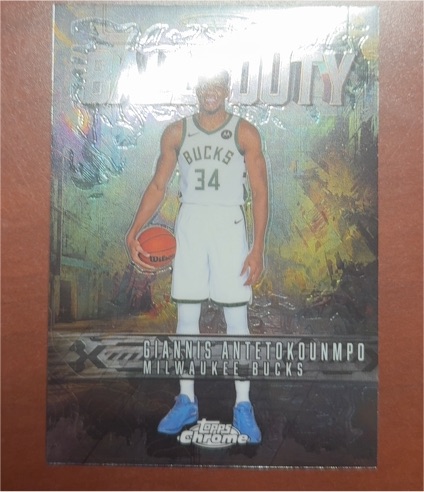 2025-26 Topps Chrome Ball of Duty #BD-4 Giannis Antetokounmpo — front