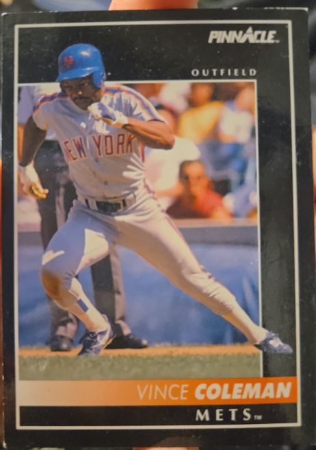 1992 Pinnacle #39 Vince Coleman — front