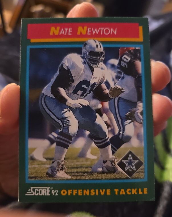 1992 Score #293 Nate Newton — front