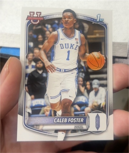 2025-26 Bowman #BPP-100 Caleb Foster — front