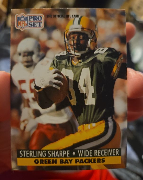 1991 Pro Set #161 Sterling Sharpe Green Bay Packers — front