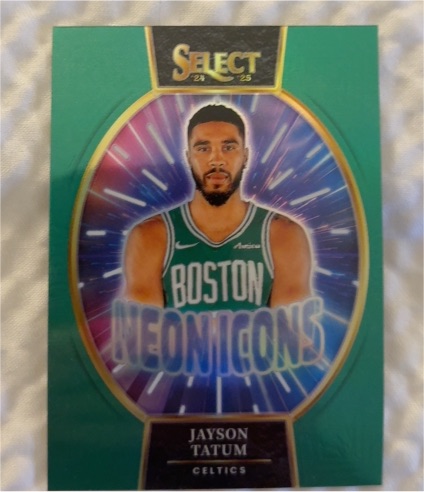 2024-25 Panini Select #18 Jayson Tatum Neon Icons — front