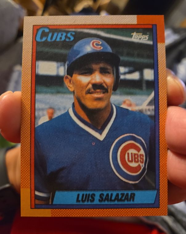 1990 Topps #378 Luis Salazar — front