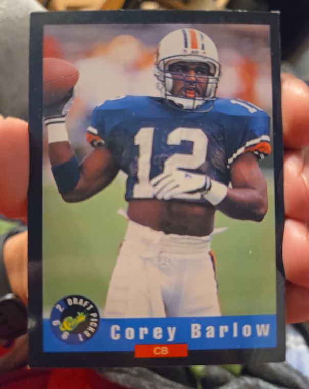 1992 Classic Draft Picks #39 Corey Barlow — front
